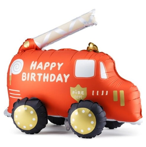 Balon foliowy Straż Pożarna Happy Birthday 67 x 53 cm
