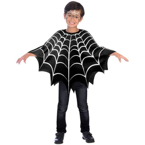 Poncho Pająk dla dzieci Halloween