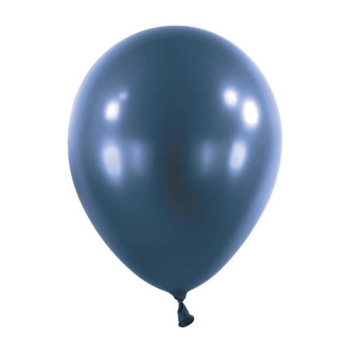 Balon lateksowy Metallic Navy Flag Granatowy 30 cm, 1 szt.