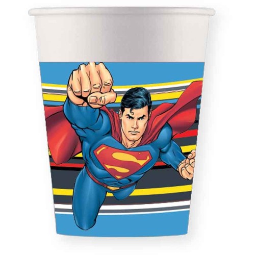 Kubeczki Superman Krypton 200 ml, 8 szt.