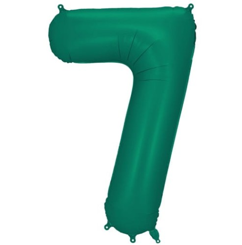 Balon foliowy Cyfra 7 Butelkowa Zieleń 86 cm