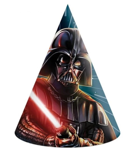 Czapeczki urodzinowe Star Wars Galaxy, 6 szt.