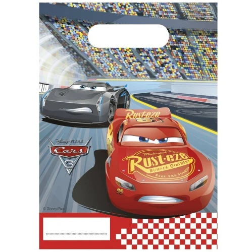 Torebki prezentowe Auta Zygzak McQueen Cars, 6 szt.