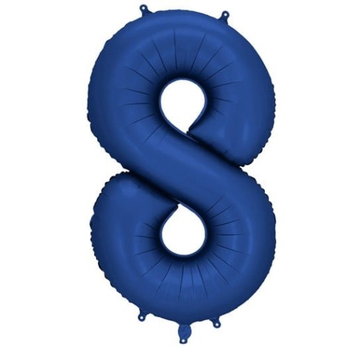 Balon foliowy Cyfra 8 Granatowy 86 cm