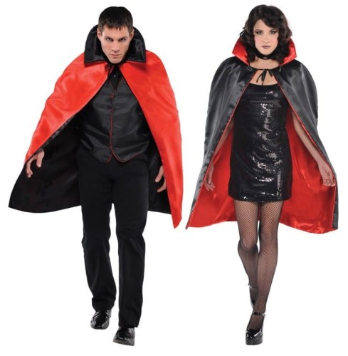 Peleryna Wampira Dwustronna Satynowa Halloween