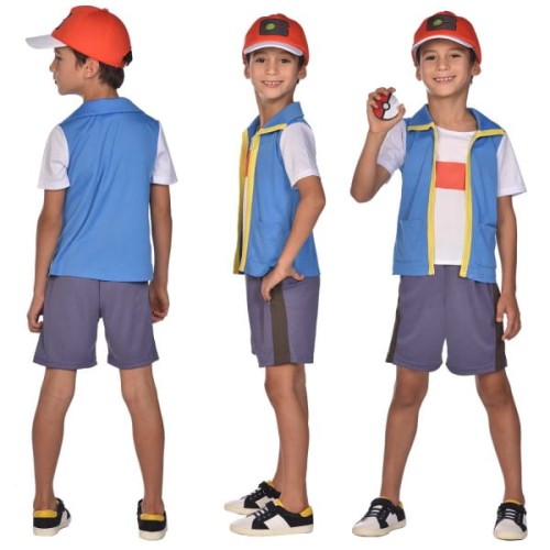 Kostium Pokemon Trener Ash Ketchum 8-10 lat 128-140 cm