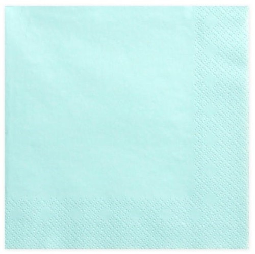 Serwetki Turkusowe 33 x 33 cm, 20 szt.