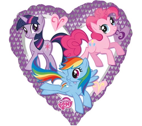 Balon foliowy My Little Pony Serce 43 cm