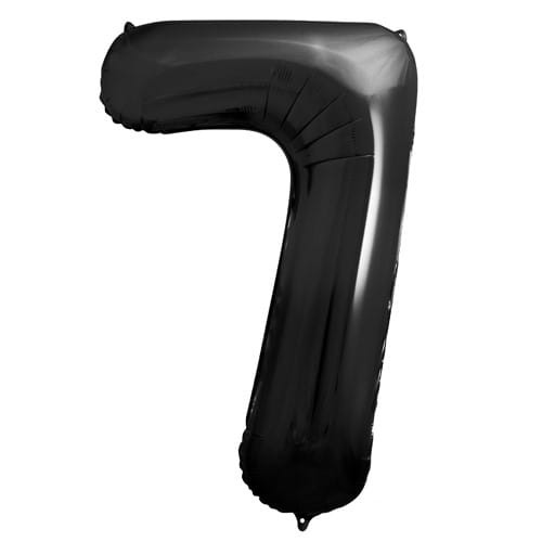 Balon foliowy Cyfra 7 Czarny 86 cm